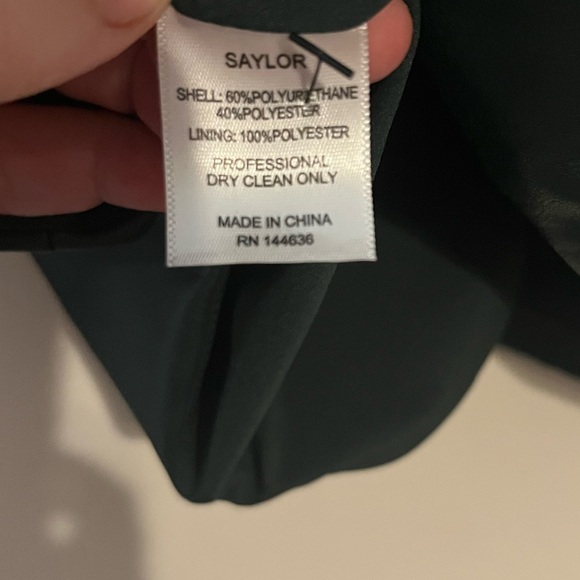 Saylor Talullah Mini Dress Faux Leather Forest Green size L - Picture 11 of 11